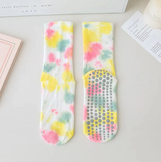 Cotton Calf Non-slip Yoga Socks