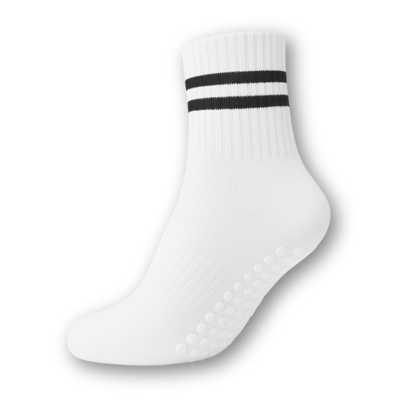 Pilates 2 Bar Non Slip Grip Socks