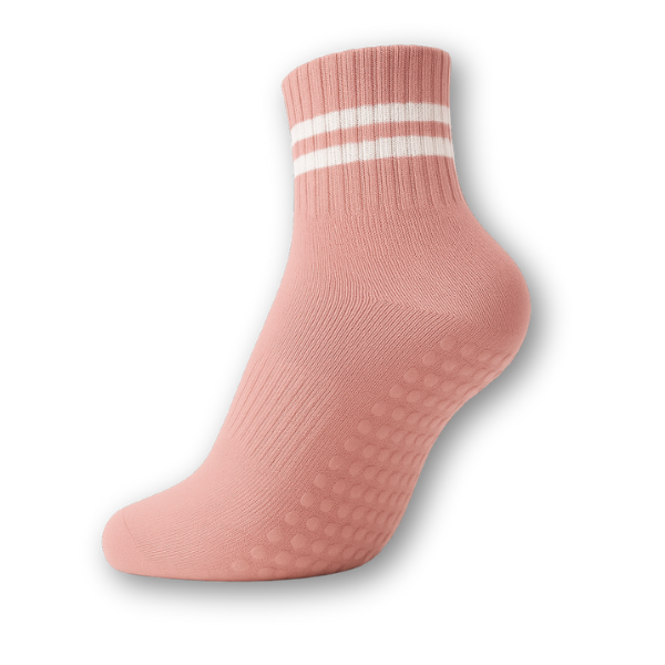 Pilates 2 Bar Non Slip Grip Socks