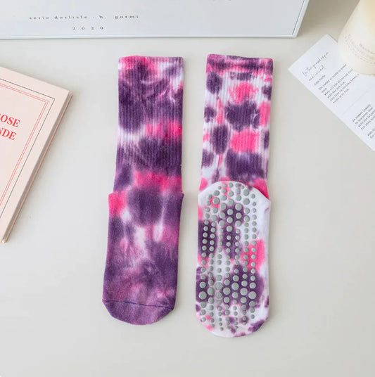 Cotton Calf Non-slip Yoga Socks