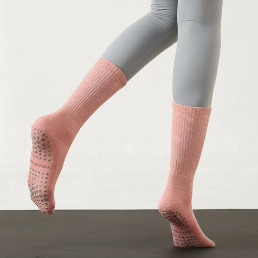 Long Tube Yoga and Pilates Socks for Autumn and Winter