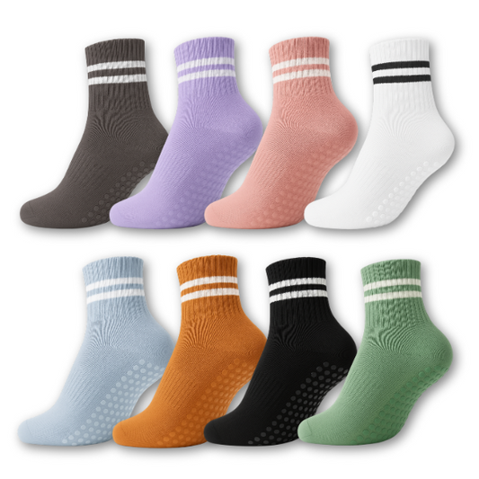 Pilates 2 Bar Non Slip Grip Socks