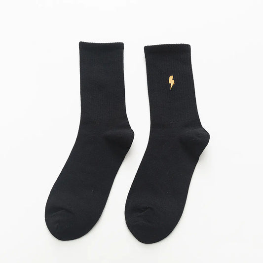 Cartoon Embroidered Weather Tube Socks