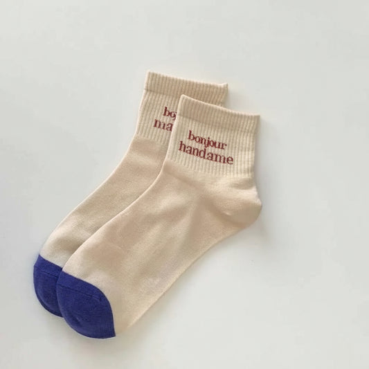 Cute Cartoon Embroidered Socks