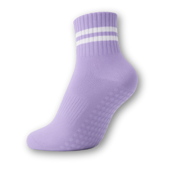 Pilates 2 Bar Non Slip Grip Socks