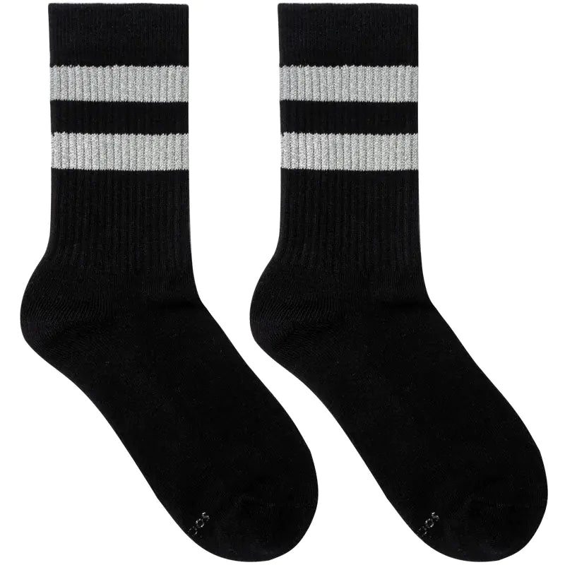 Sockkon Men's Mid-Calf Reflective Running Socks