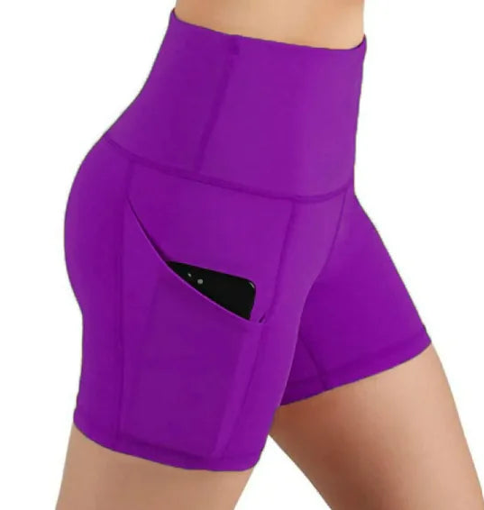 High Rise Yoga Pocket Shorts