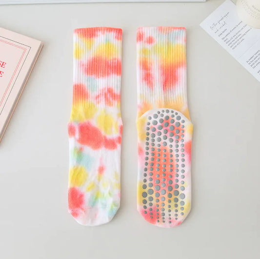Cotton Calf Non-slip Yoga Socks