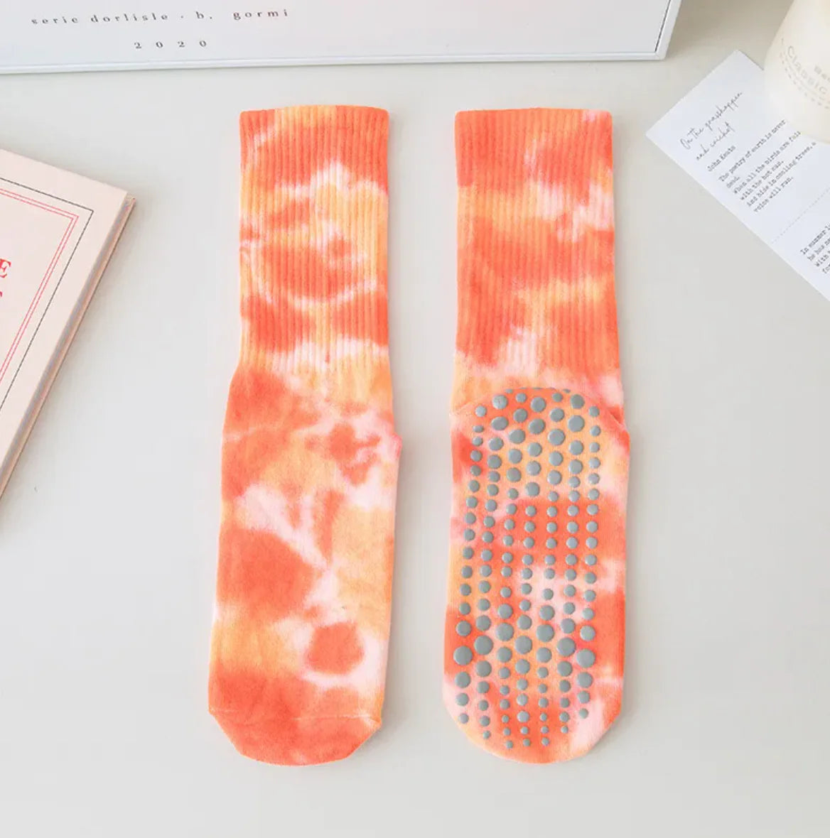 Cotton Calf Non-slip Yoga Socks