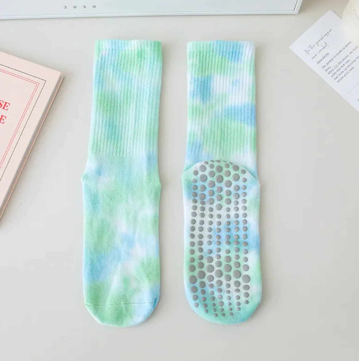 Cotton Calf Non-slip Yoga Socks