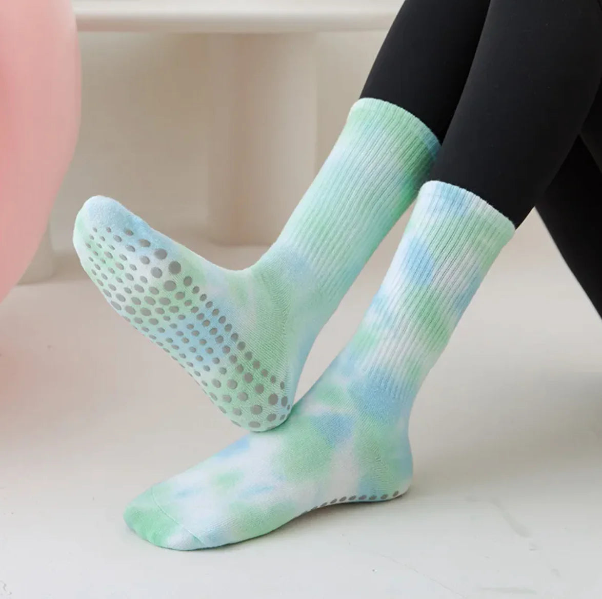 Cotton Calf Non-slip Yoga Socks