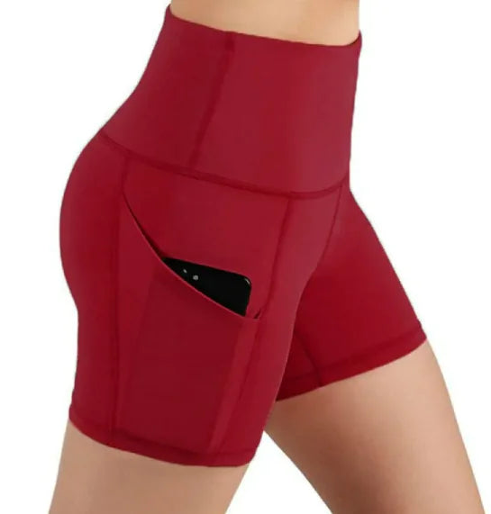 High Rise Yoga Pocket Shorts