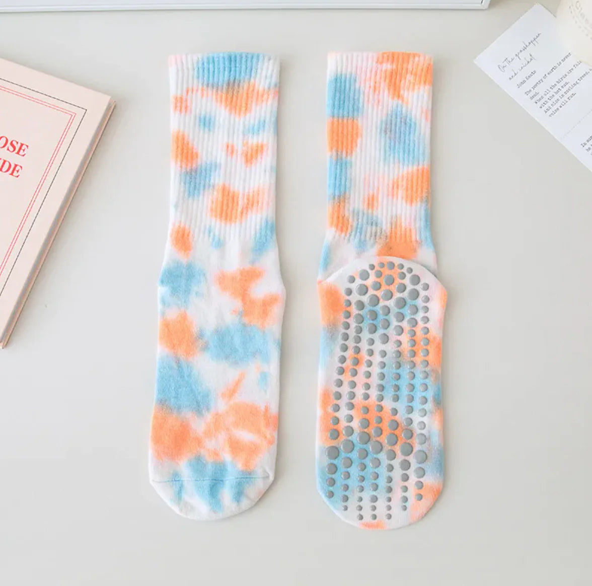 Cotton Calf Non-slip Yoga Socks