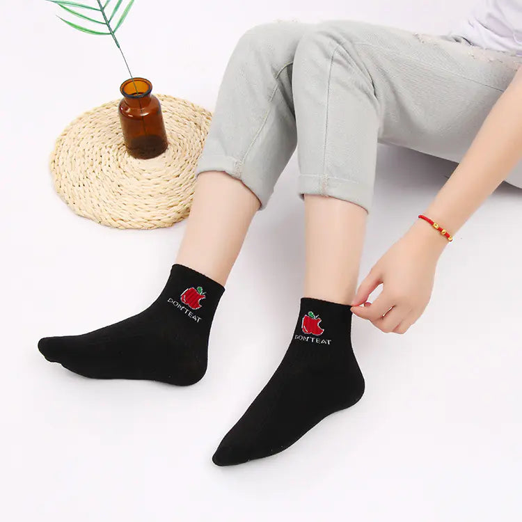 Harajuku Strawberry Lace Socks, Unicorn & Planet Socks