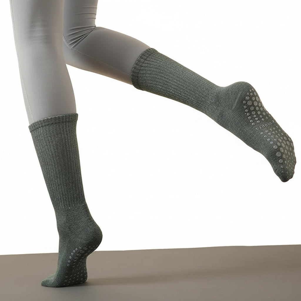 Long Tube Yoga and Pilates Socks for Autumn and Winter