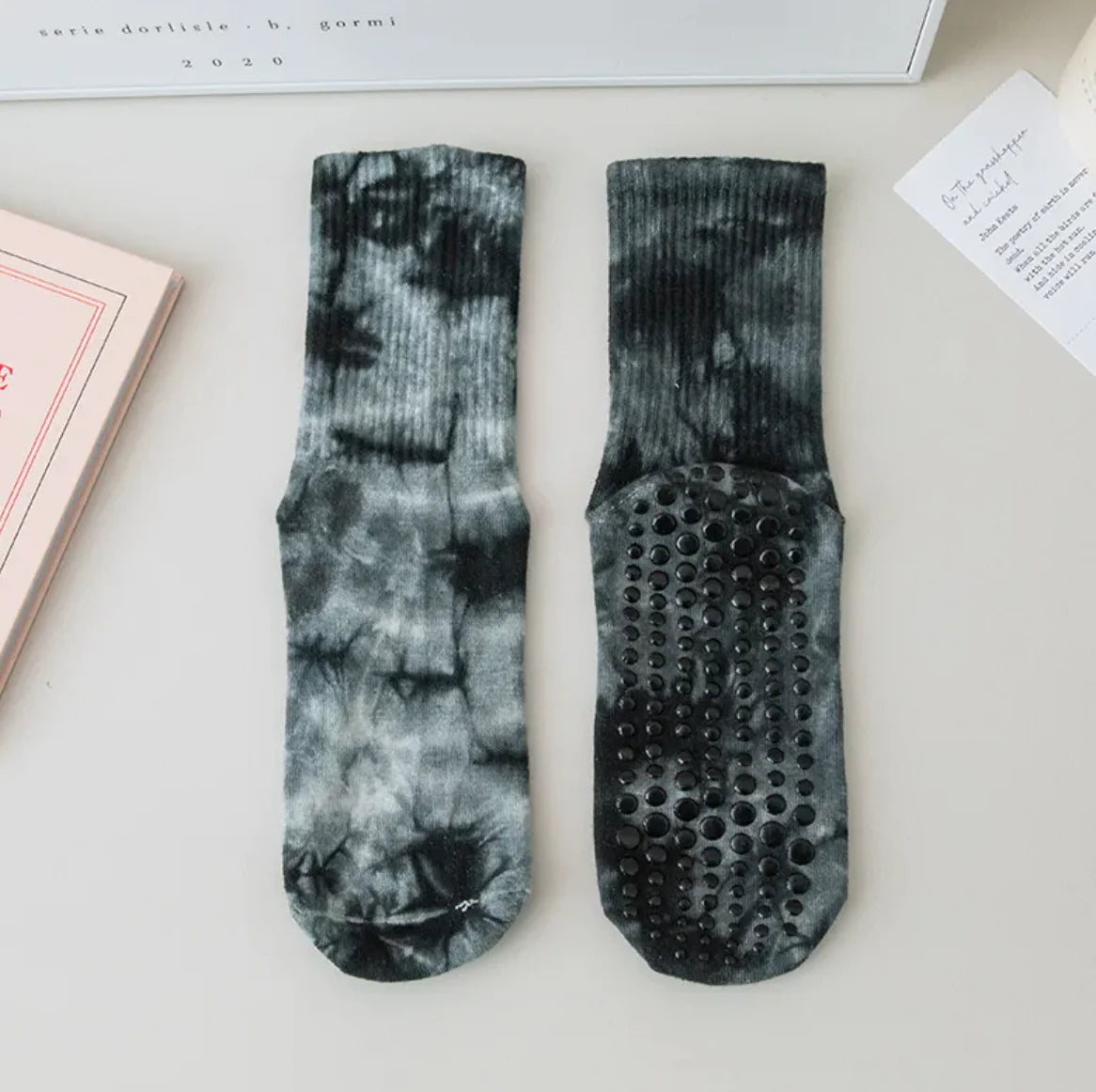 Cotton Calf Non-slip Yoga Socks